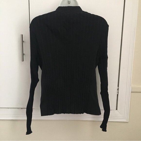 Annette Gortz Black Ruched Sleeves Double Zip Light Jacket Sz EU 36 - Picture 4 of 10